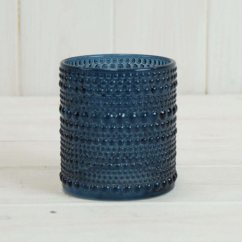 Blue Dimple Glass Pot detail page